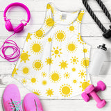 Sun pattern Women Racerback Tank Top