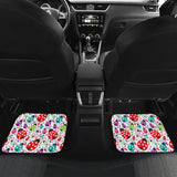 Ladybug Pattern Print Design 03 Front and Back Car Mats