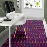 Eiffel Tower Pattern Print Design 05 Area Rug