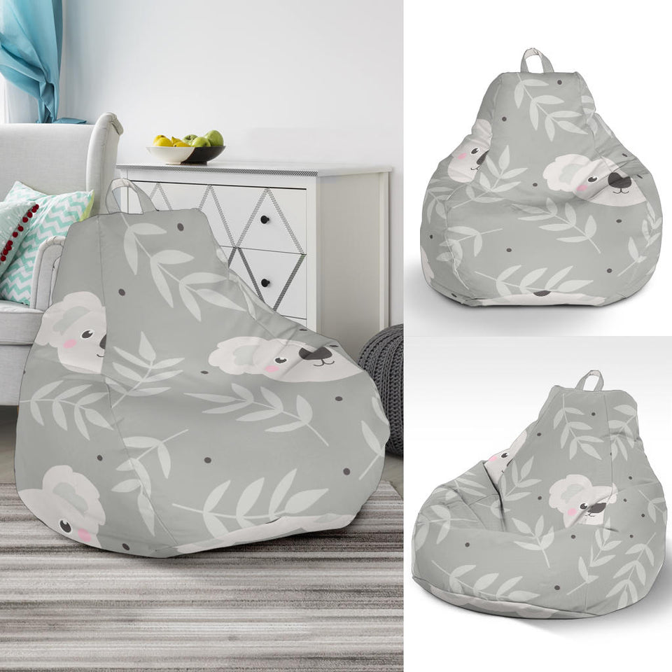 Cute Koala Leaves Pattern Bean Bag Cover