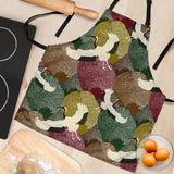 Japanese Cranes Flying Forest Dot Pattern Adjustable Apron