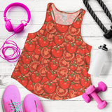 Red Tomato Pattern Women Racerback Tank Top