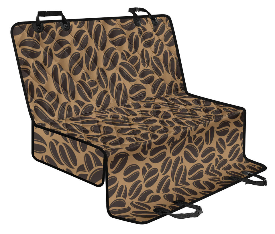 Coffee Bean On Brown Background Dog Car Seat Covers