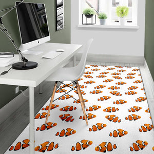 Clown Fish Pattern Print Design 03 Area Rug