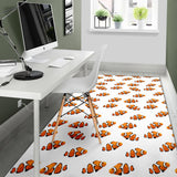 Clown Fish Pattern Print Design 03 Area Rug