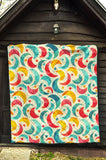 Colorful Moon Pattern Premium Quilt