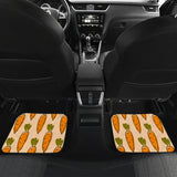 Carrot Pattern Print Design 04 Front and Back Car Mats