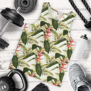 heliconia pattern Men Tank Top