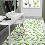 Green Peas Pattern Print Design 04 Area Rug