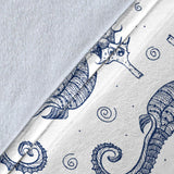 Seahorse Pattern Background Premium Blanket