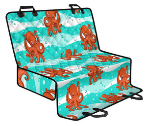Octopuses Sea Wave Background Dog Car Seat Covers