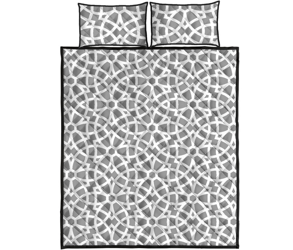 arabic gary pattern Quilt Bed Set