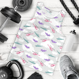 Helicopter plane pattern Men Tank Top