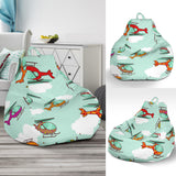 Helicopter Design Pattern Bean Bag Cover