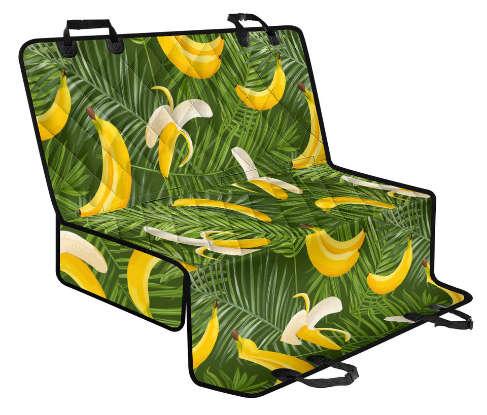 Banana Palm Leaves Pattern Dog Car Seat Covers