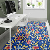 Popcorn Pattern Print Design 01 Area Rug