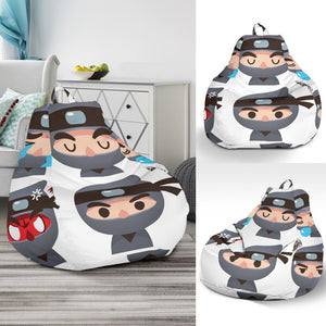 Cute Ninja Design Pattern Bean Bag Cover