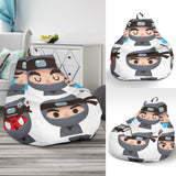Cute Ninja Design Pattern Bean Bag Cover