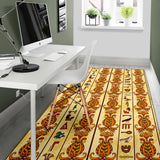 Egypt Hieroglyphics Pattern Print Design 04 Area Rug