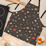 Coffee Bean Leave Pattern Adjustable Apron