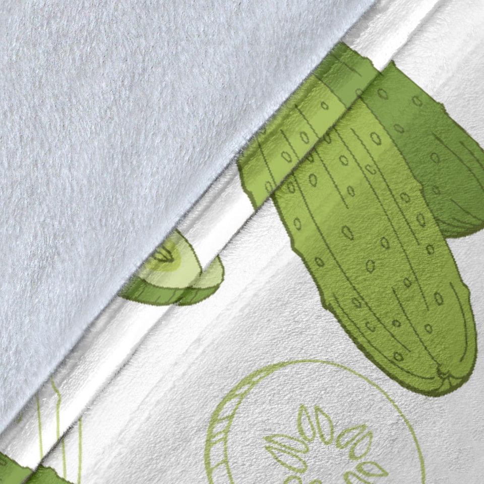 Cucumber Sketch Pattern Premium Blanket