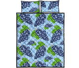Watercolor grape pattern Quilt Bed Set
