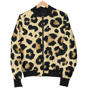 Leopard Print Design Pattern Women'S Bomber Jacket