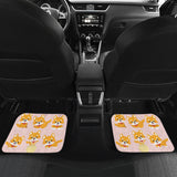 Cute Shiba Inu Dog Pattern  Front And Back Car Mats
