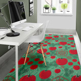 Tomato Design Pattern Area Rug