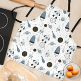 Hand Drawn Space Elements Space Rocket Star Planet Space Probe Adjustable Apron