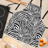 Zebra Skin Pattern Adjustable Apron