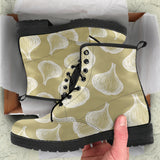 Garlic Design Pattern Leather Boots