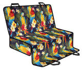 Colorful Parrot Flower Pattern Dog Car Seat Covers