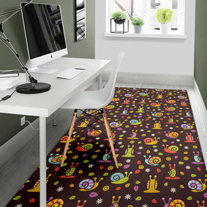 Snail Pattern Print Design 02 Area Rug
