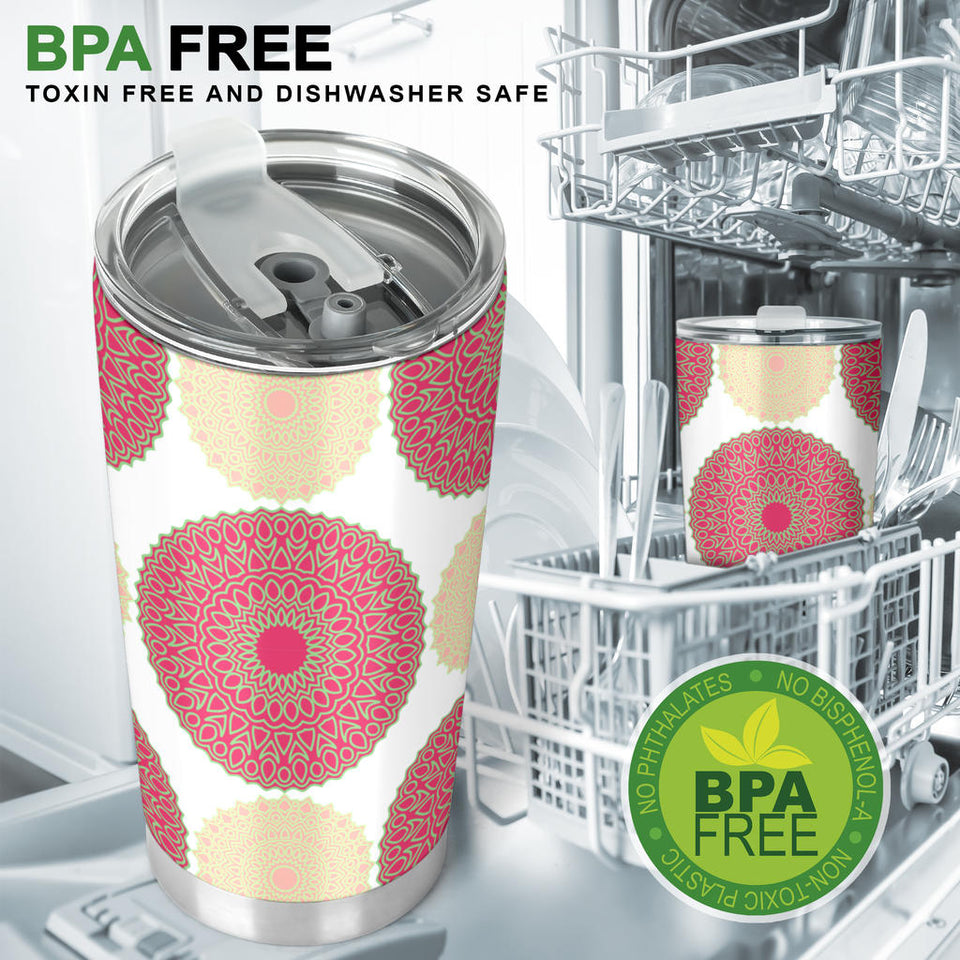 Circle Indian Pattern Tumbler