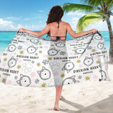 Siberian Husky Design Pattern Sarong