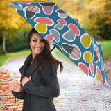 Colorful Mushroom Design Pattern Umbrella