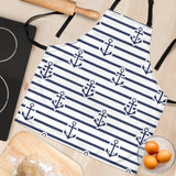 Anchor Rope Nautical  Pattern Adjustable Apron