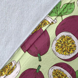 Passion Fruit Pattern Premium Blanket