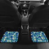 Blueberry Design Pattern Front And Back Car Mats