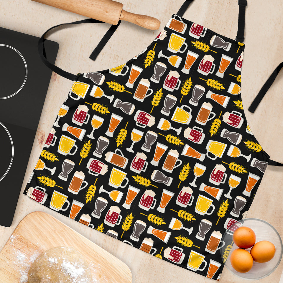 Beer Type Pattern Adjustable Apron