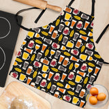 Beer Type Pattern Adjustable Apron