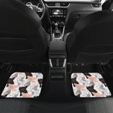 Pig Pattern Print Design 05 Front and Back Car Mats