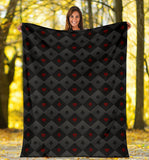 Casino Cards Suits Pattern Print Design 05 Premium Blanket