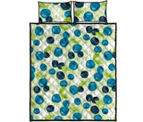 blueberry flower pattern Quilt Bed Set