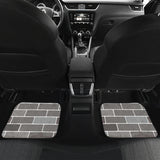 Brick Printed Pattern Print Design 05 Front and Back Car Mats