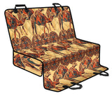 Camel Polynesian Tribal Design Pattern Dog Car Seat Covers