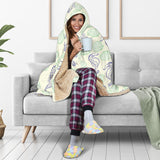 Seahorse Shell Pattern Hooded Blanket