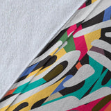 Colorful Zebra Skin Pattern Premium Blanket