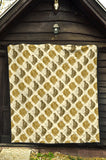 Lion Pattern Print Design 02 Premium Quilt